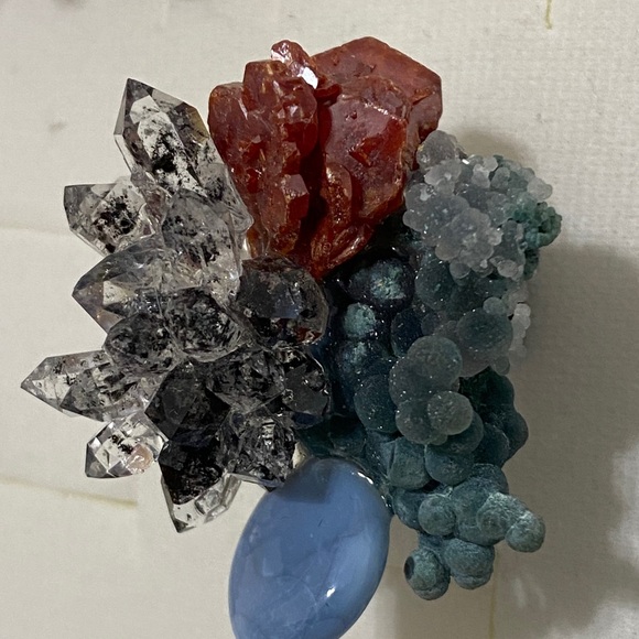 Multicolor Crystal Cluster statement ring - Picture 8 of 16